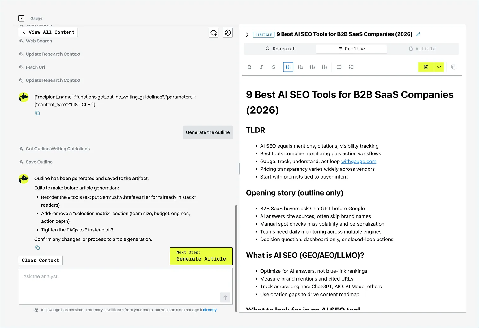 Turn AI Gaps Into Content That Gets Featured — screenshot 1 of 1
